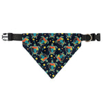 Retro Sea Turtle Pattern Print Over The Collar Dog Bandana