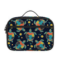 Retro Sea Turtle Pattern Print Portable Lunch Bag