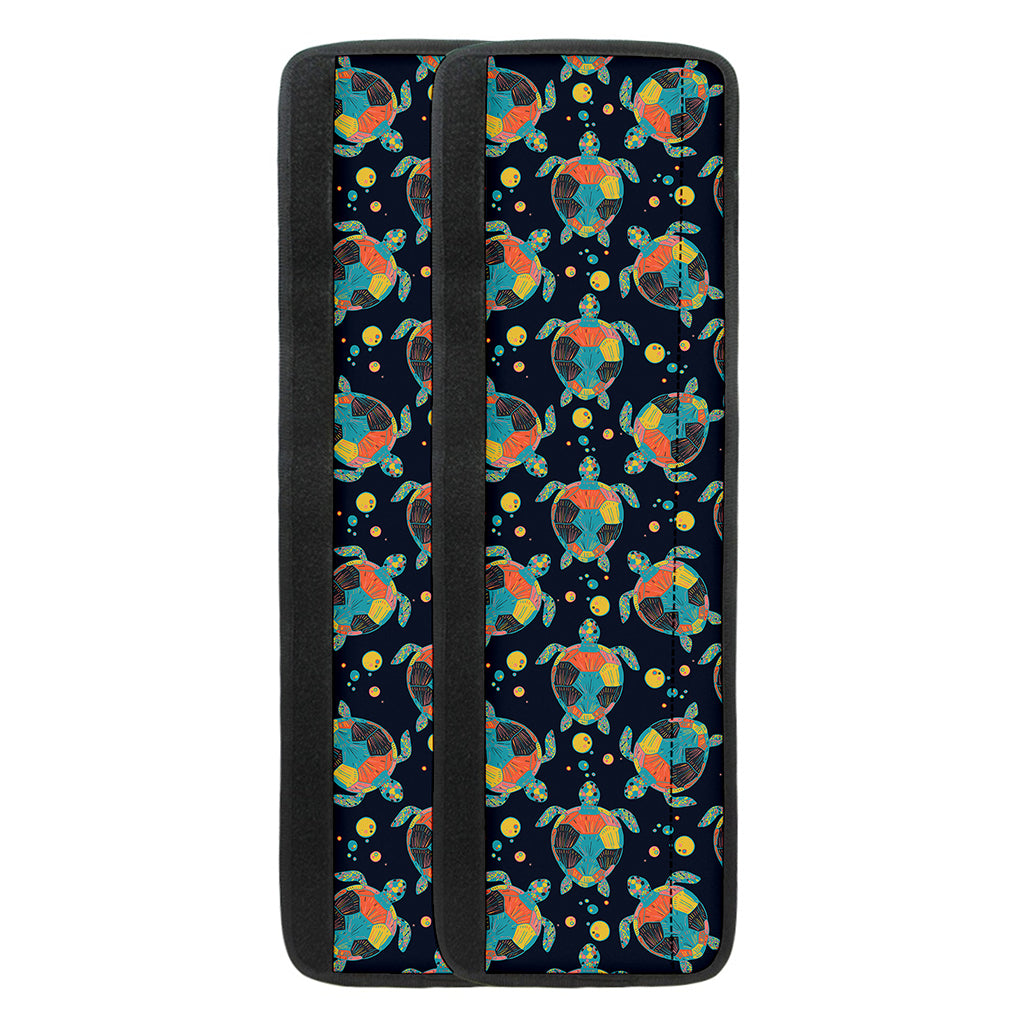 Retro Sea Turtle Pattern Print Refrigerator Handle Covers