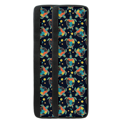 Retro Sea Turtle Pattern Print Refrigerator Handle Covers