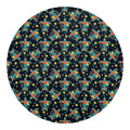 Retro Sea Turtle Pattern Print Round Blanket