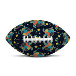 Retro Sea Turtle Pattern Print Rugby Ball