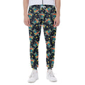Retro Sea Turtle Pattern Print Joggers