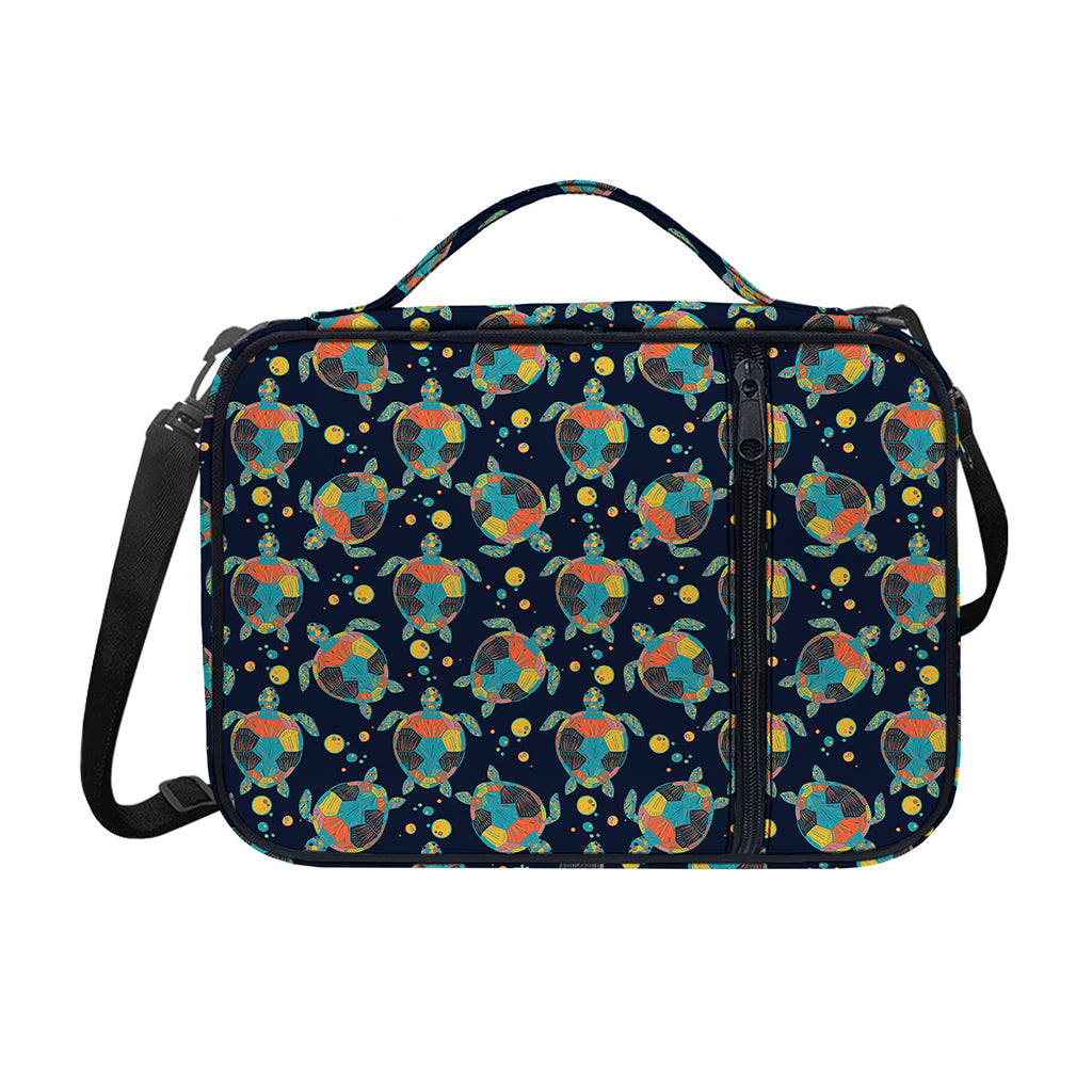 Retro Sea Turtle Pattern Print Shoulder Strap Bible Bag