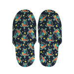 Retro Sea Turtle Pattern Print Slippers