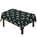 Retro Sea Turtle Pattern Print Tablecloth