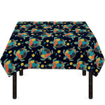 Retro Sea Turtle Pattern Print Tablecloth