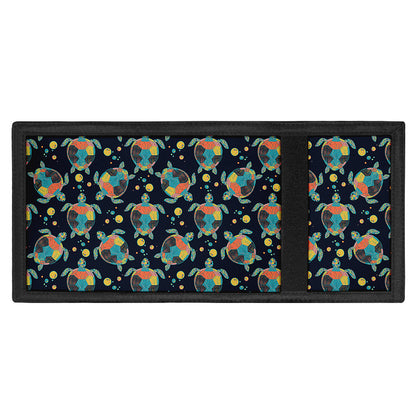 Retro Sea Turtle Pattern Print Trifold Wallet