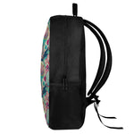 Retro Tennis Pattern Print 17 Inch Backpack