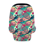 Retro Tennis Pattern Print Baby Seat Cover