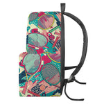 Retro Tennis Pattern Print Backpack