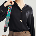 Retro Tennis Pattern Print Bag Strap