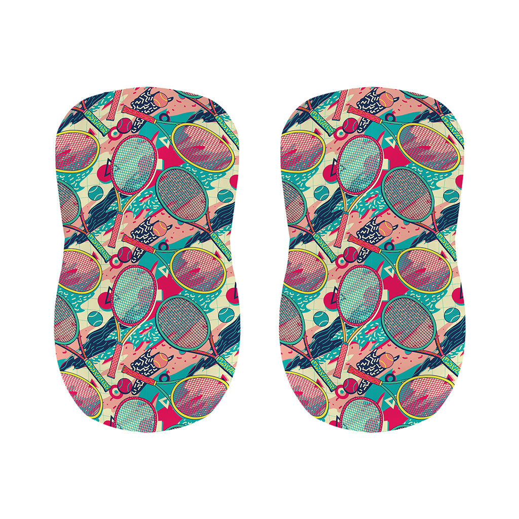 Retro Tennis Pattern Print Bar Stool Covers