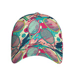 Retro Tennis Pattern Print Baseball Cap