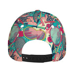 Retro Tennis Pattern Print Baseball Cap