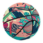 Retro Tennis Pattern Print Basketball