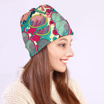Retro Tennis Pattern Print Beanie