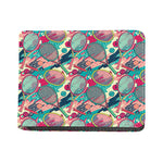 Retro Tennis Pattern Print Bifold Wallet