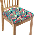 Retro Tennis Pattern Print Chair Cushion Cover