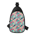 Retro Tennis Pattern Print Sling Bag