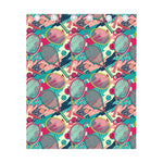 Retro Tennis Pattern Print Curtain