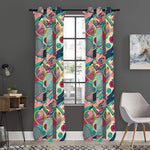 Retro Tennis Pattern Print Curtain