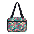Retro Tennis Pattern Print Double Strap Bible Bag