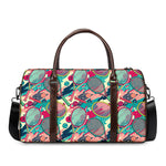 Retro Tennis Pattern Print Duffle Bag