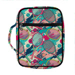 Retro Tennis Pattern Print Front Pocket Bible Bag