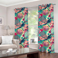 Retro Tennis Pattern Print Grommet Curtains