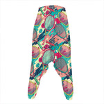 Retro Tennis Pattern Print Hammer Pants