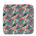 Retro Tennis Pattern Print Hand Towel