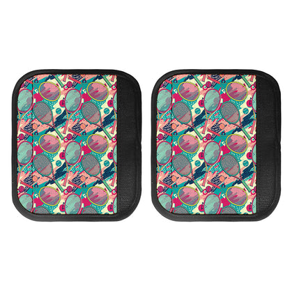 Retro Tennis Pattern Print Handle Covers