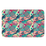 Retro Tennis Pattern Print Indoor Door Mat