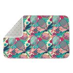 Retro Tennis Pattern Print Indoor Door Mat