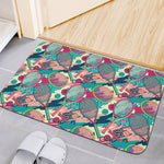 Retro Tennis Pattern Print Indoor Door Mat