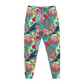 Retro Tennis Pattern Print Jogger Pants