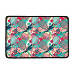 Retro Tennis Pattern Print Kitchen Mat
