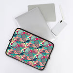 Retro Tennis Pattern Print Laptop Sleeve