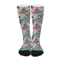 Retro Tennis Pattern Print Long Socks