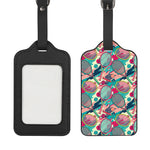 Retro Tennis Pattern Print Luggage Tag