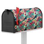Retro Tennis Pattern Print Mailbox Cover