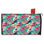 Retro Tennis Pattern Print Mailbox Cover