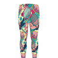 Retro Tennis Pattern Print Men's Leggings