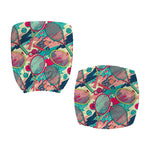 Retro Tennis Pattern Print Office Chair Cover