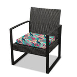 Retro Tennis Pattern Print Outdoor Seat Cushion Cover