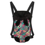 Retro Tennis Pattern Print Pet Carrier Backpack