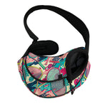 Retro Tennis Pattern Print Pet Sling Carrier