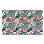 Retro Tennis Pattern Print Polyester Doormat