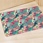 Retro Tennis Pattern Print Polyester Doormat